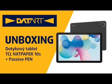 Dotykový tablet TCL NXTPAPER 10s + Passive PEN  | unboxing