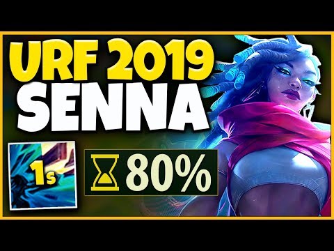 *NEW CHAMPION* MY GLOBAL SNIPE HAS NO COOLDOWN (URF 2019 SENNA) - League of Legends