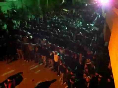 مظاهرة مسائية بقيادة حسين الحسين في حي الوعر في مدينة حمص