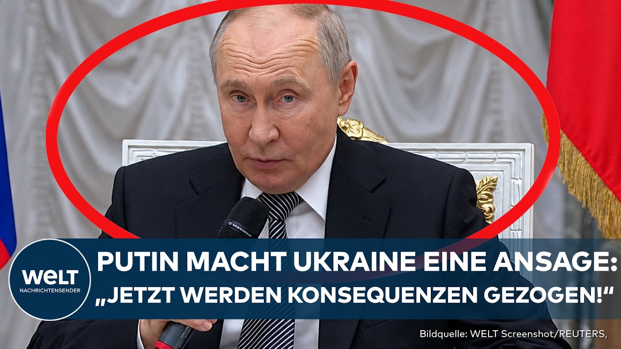 UKRAINE-KRIEG: Putin äußert sich nach angeblichem Ukraine-Angriff in Luhansk - Klare Drohungen!