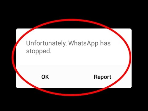 Fix Unfortunately WhatsApp has stopped working Error in Android|Tablet