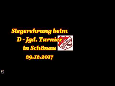 Siegerehrung   D - Jgd. Hallenturnier in Schönau 29.12.2017