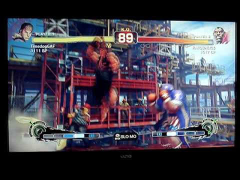 SSF4: Timedog (Ryu) vs Iron E Man (Rog) - GAF XBL 3 vs 3 Team Tourney - Set 3