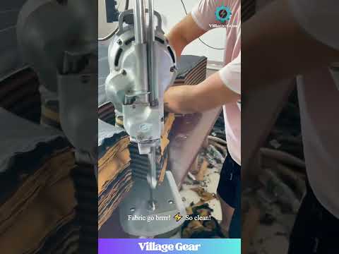 This Fabric Cutting Machine is My New ASMR Obsession 🤤 So SMOOTH! #oddlysatisfying  #sewing #fabric