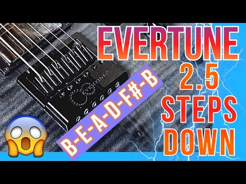 I Put A Pack Of 7 String Guitar Strings On An Evertune Bridge And It Sounds Awesome (LTD EC-1000-ET)