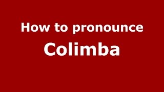 How to pronounce Colimba