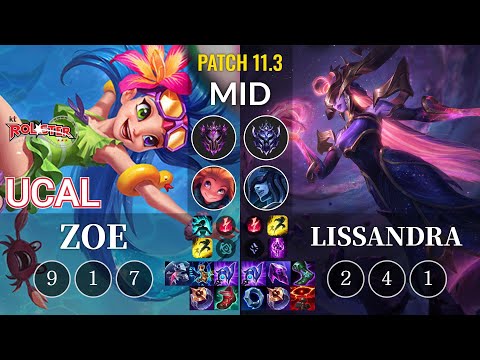 KT Ucal Zoe vs Lissandra Mid - KR Patch 11.3