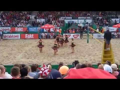 FIVB World Tour Stare Jabłonki 2014 - Cheerleaderki Flex Sopot - SK Bank Beach Dancers