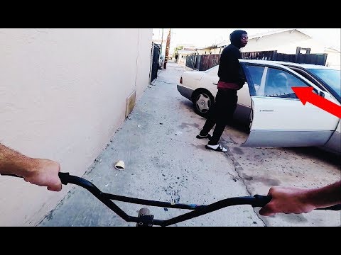 Riding BMX In LB Compton Gang Zones 2 - BMX In The Hood