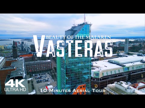 VASTERAS 🇸🇪 Västerås Drone Aerial 4K | Mälaren Sweden Sverige drönare film