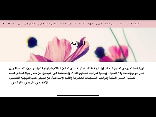 ملف شواهد الأداء الوظيفي للموجه الطلابي