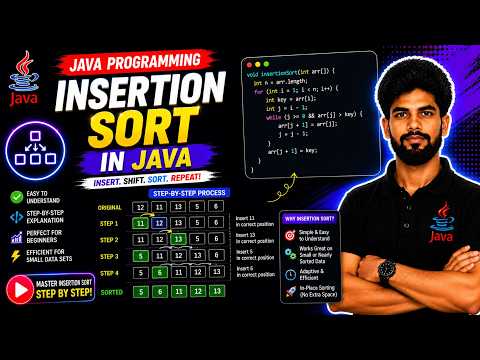 Insertion Sorting In Java Explained Step By Step Master Arrays In Java