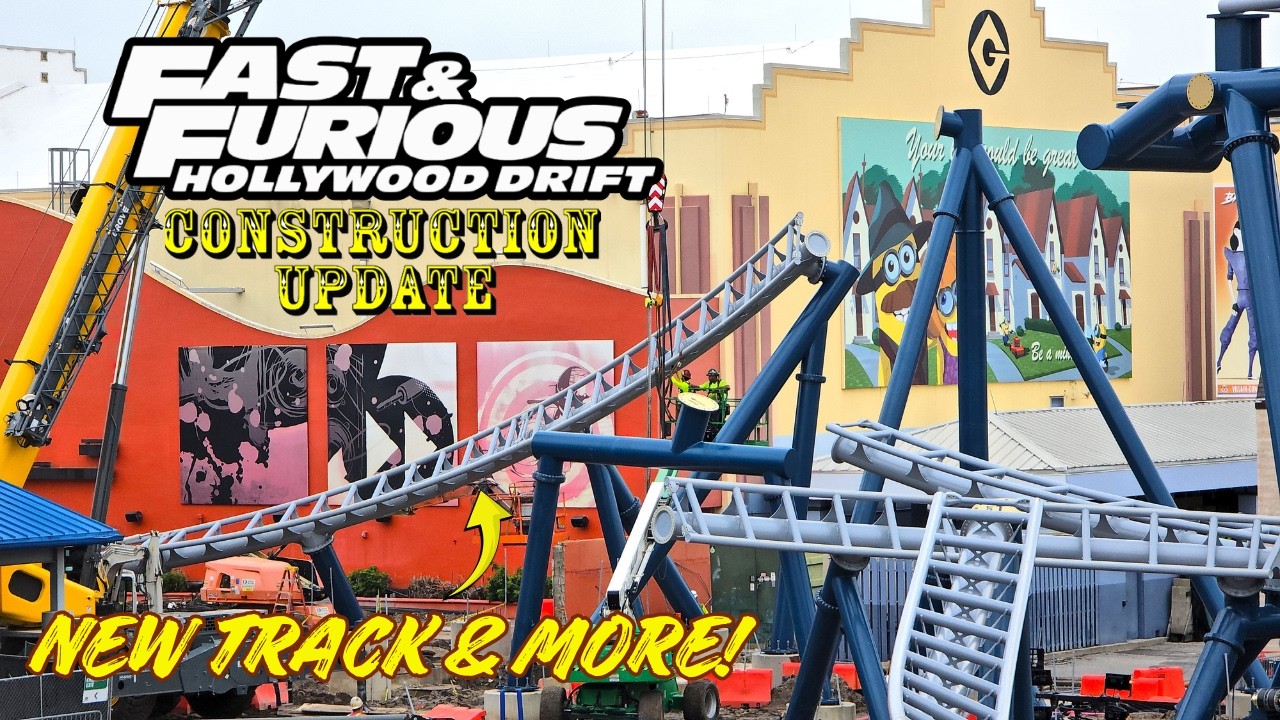 Universal Orlando Resort Fast & Furious: Hollywood Drift Roller Coaster Construction Update 7.14.26