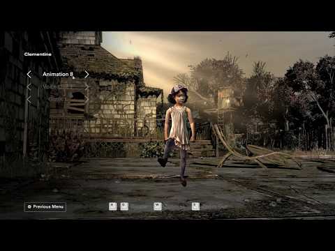 THE WALKING DEAD DEFINITIVE EDITION:ALL SEASON ONE CLEMENTINE ANIMATIONS,VOICE LINES AND OUTFITS