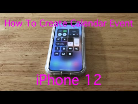 How To Create Calendar Event iPhone 12