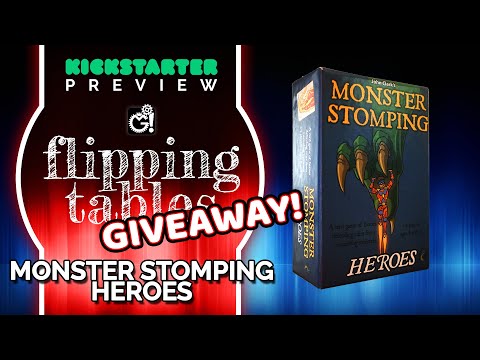 Monster Stomping Heroes Boardgame Kickstarter Preview & Giveaway!!