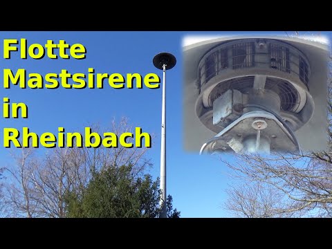 E57-Sirene mit Volldampf (trotz Minustemperaturen) | Probealarm Rheinbach | Sirenenprobe Feueralarm