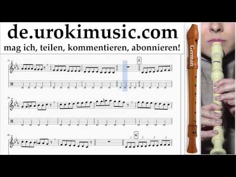 Blockflöte G. Lernen Pharrell Williams - Happy Teil#1 Blockflötenunterricht Noten Schule Lied