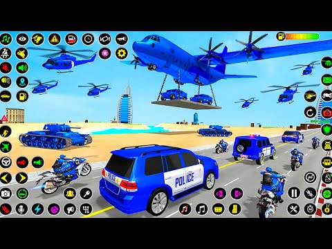 Police Car Cargo Ship Airplane Transport Games - Android Gameplay