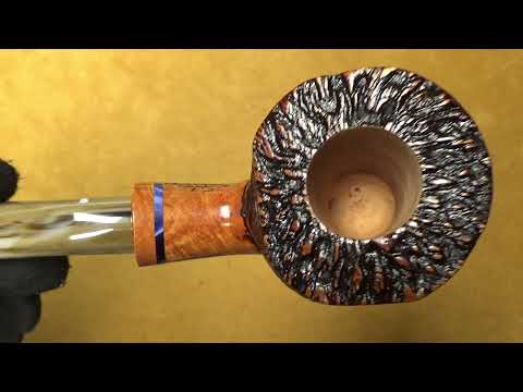 Pipa Santambrogio rusticata  major - Light Bent Pot (SS88)