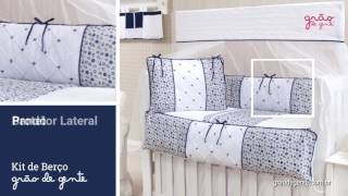 Quarto para Bebê sem Cama Babá Náutico Marinho | Ref: 54863