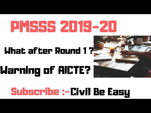 pmsss for j&k students 2019-20|| Procedure after round 1|| Reporting, DBT ||warning of AICTE ||