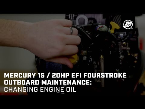 Mercury 15 / 20hp EFI FourStroke Outboard Maintenance: Changing Engine Oil