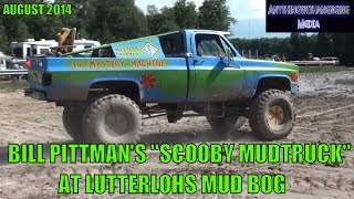 preview picture of video 'BILL PITTMAN'S SCOOBY MUDTRUCK AT LUTTERLOHS MUD BOG LAKEVIEW MICHIGAN 8 30 14'
