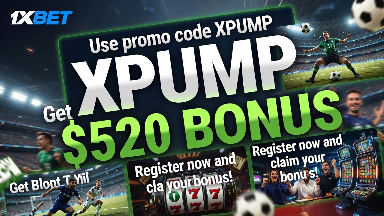 Experience the Thrill of Sports Betting and Casino Games at 1XBET! Get a $520 Bonus with Promo Cod
