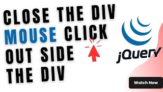 Hide close DIV when user clicks outside jquery