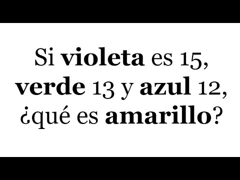 EL RETO MATEMÁTICO DE LOS COLORES. Matemáticas Básicas