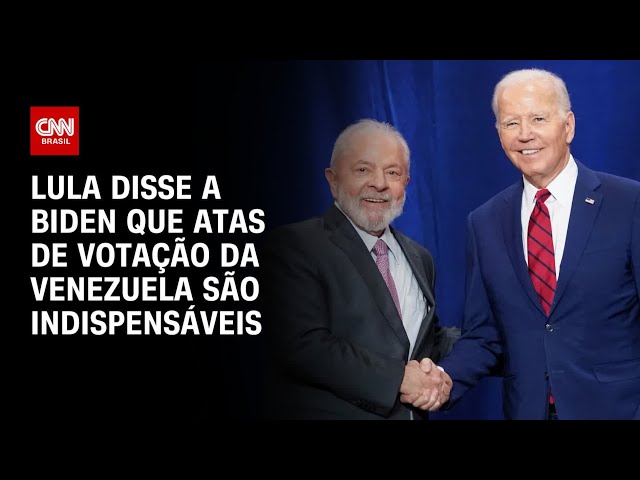 Lula disse a Biden que atas de votação da Venezuela são indispensáveis | CNN PRIME TIME