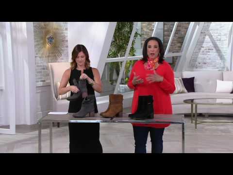 Clarks Artisan Suede Side Zip Boots - Malvet Doris on QVC