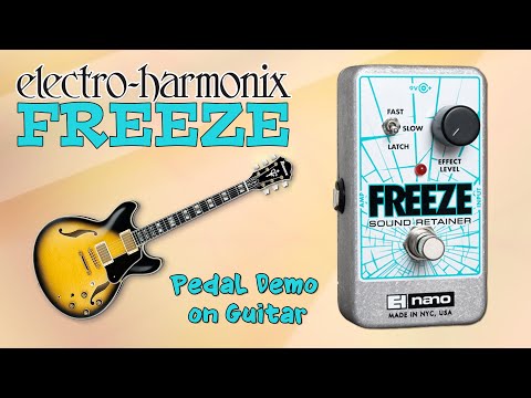 EHX Freeze Pedal Demo for Guitar - Want 2 Check