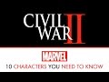 10 Characters to know for Civil War II
