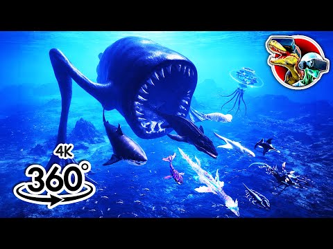 360 Sea Eater Eat Bloop, El Gran Maja, Whale, Leviathan and Giant Sea Monsters | 360 video 4K
