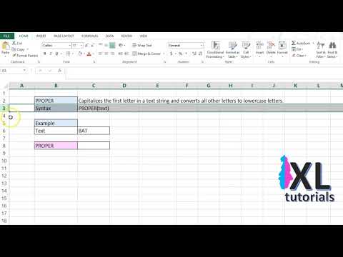 How To Change All Caps To Proper Case In Excel