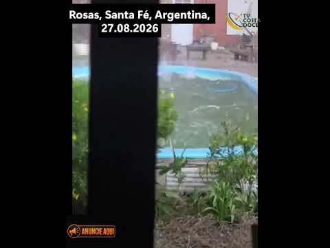VIOLENTA TEMPESTADE🌪️- Aconteceu em Las Rosas, Santa Fé, Argentina, nesta manhã de quinta-feira.