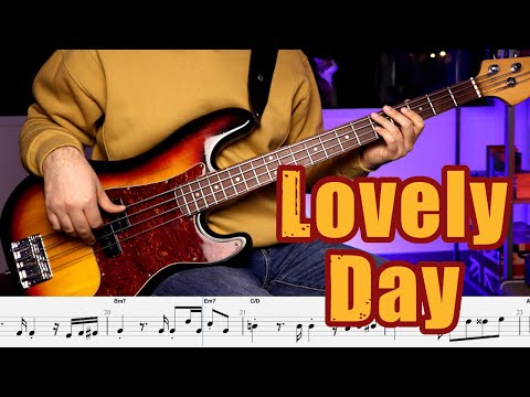 Bill Withers - Lovely Day Bass cover [ tabs, sheet music ]