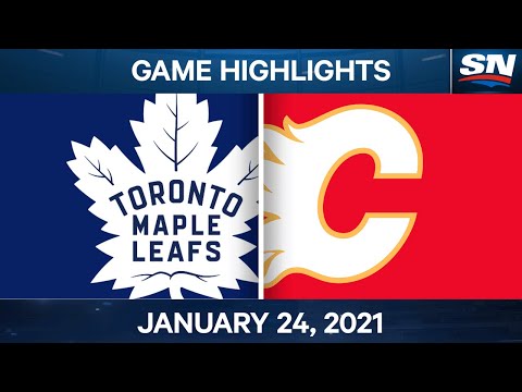 NHL Game Highlights | Maple Leafs vs. Flames - Jan. 24, 2021