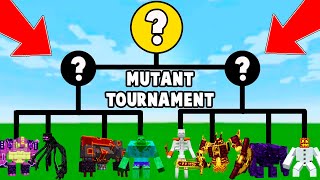 Minecraft: MUTANT TOURNAMENT! MUTANT CREATURES vs CATACLYSM MOBS!  MINECRAFT BATTLE