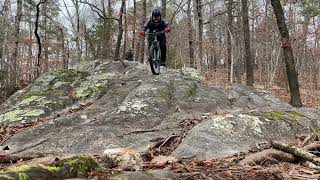 Descending the slab.