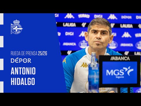 Rueda de prensa de Antonio Hidalgo previa al RC Deportivo - Cádiz CF