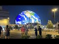 NEW World S Largest LED Sphere Lights Up For 1st Time STUNNING 2 3 Billion Sphere In Vegas