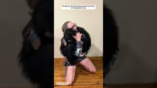 Gorilla Bursts With Joy After Seeing His Owner Again...