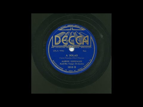 Aaron González - A Solas - Decca 1515B