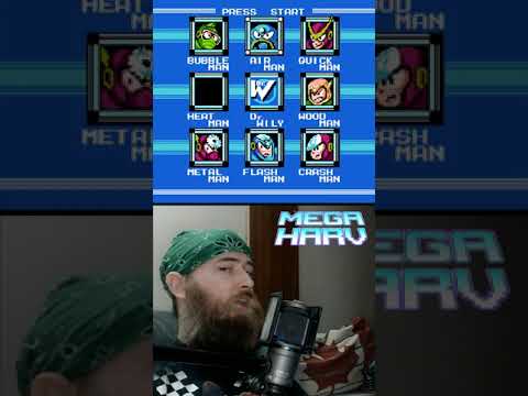 Warping to Wily Stage 2 in Mega Man 2 (NES) - A Wild Glitch Appears! (featuring MegaHarv) #shorts