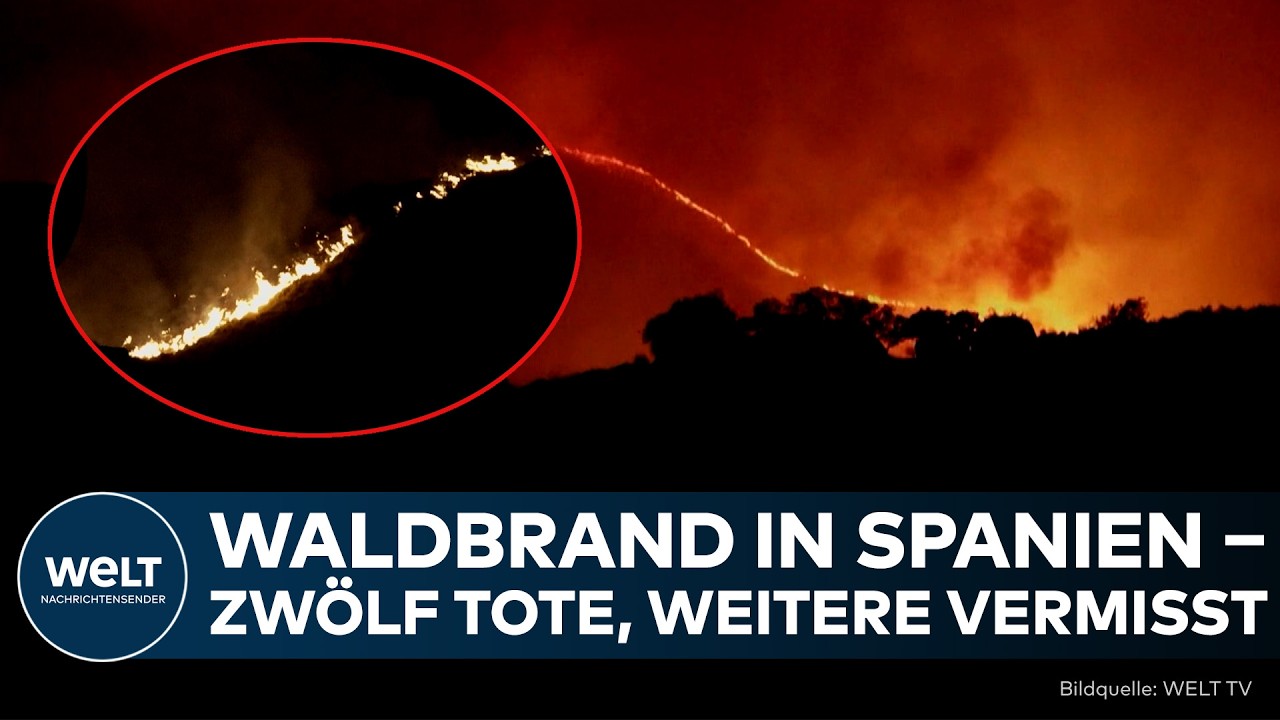 SPANIEN: Waldbrand-Katastrophe in Andalusien! Zwölf Tote – Flammen breiten sich weiter aus