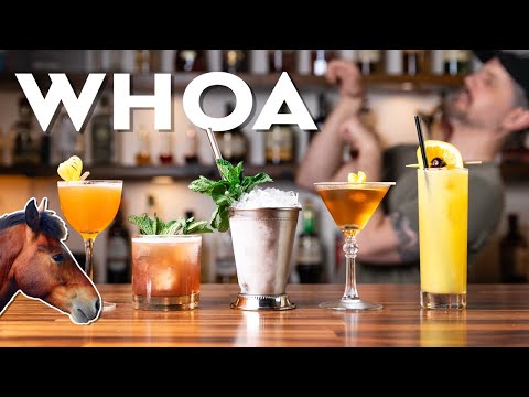 I made 5 HORSE themed cocktails! Race day drinks for horse people
