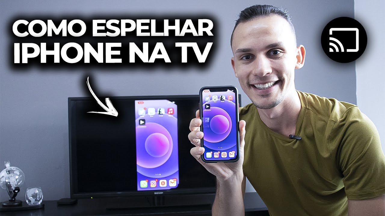 Como ESPELHAR o IPHONE na TV em 2024(sem AirPlay e sem-fio)